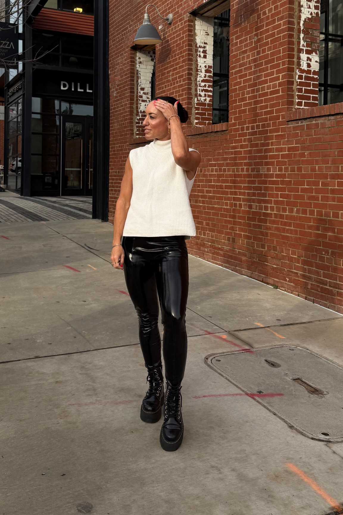 Love these Spanx pants for an edgy effortless look! 🖤