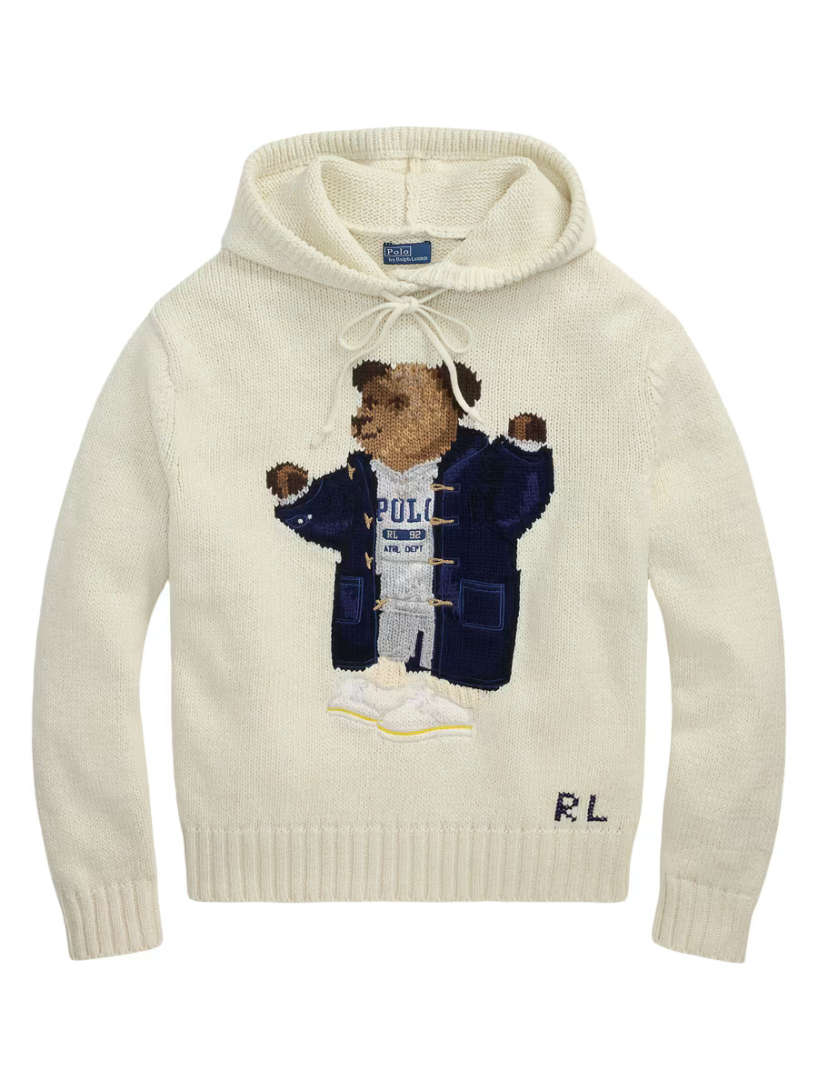 Polo Ralph Lauren Polo Bear Hooded Sweater | Saks Fifth Avenue | Saks Fifth Avenue
