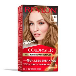 Revlon Colorsilk With Bond Repair Complex Permanent Hair Color, 61 Dark Blonde | CVS Health