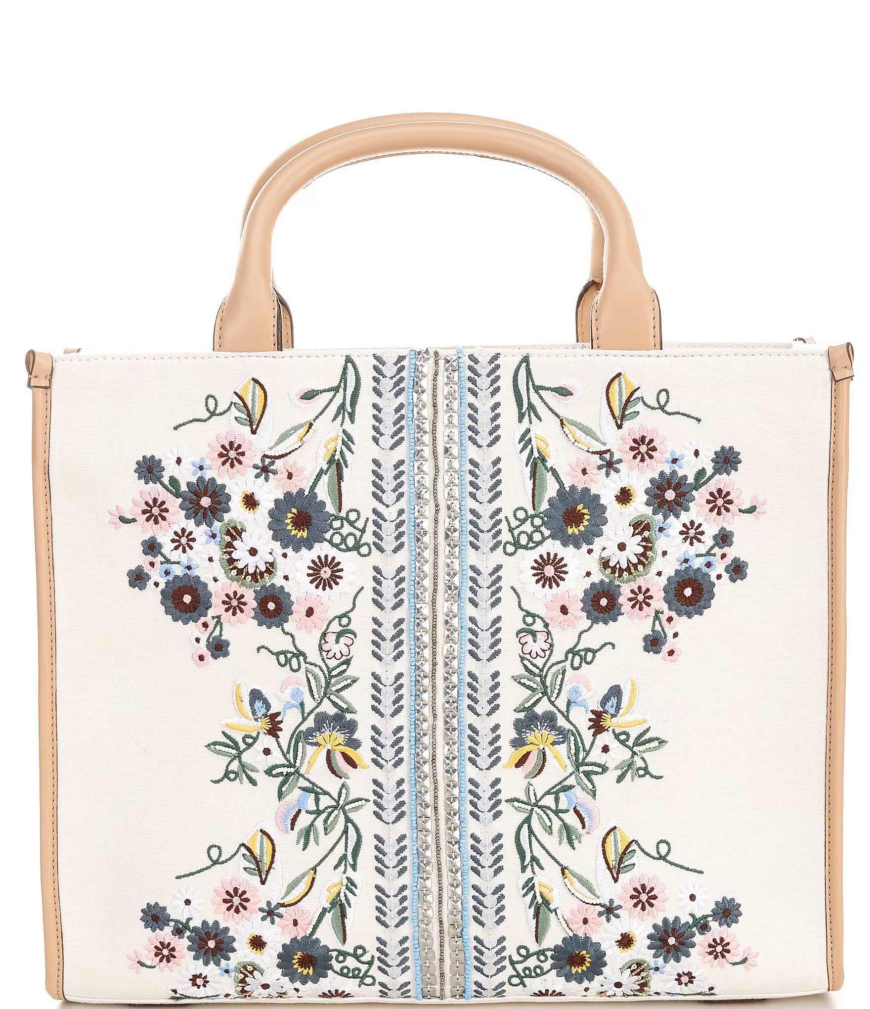 Floral Embroidered Tote Bag | Dillard's