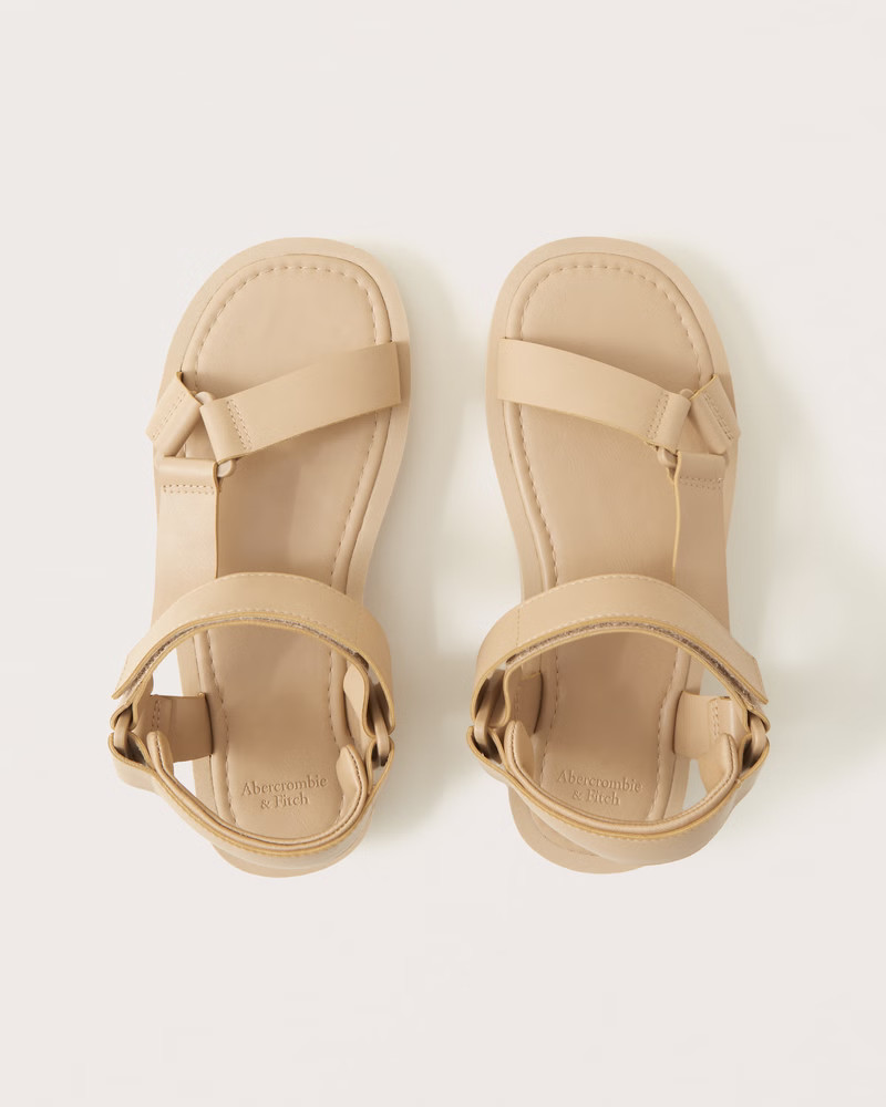 Sporty Flatform Sandals | Abercrombie & Fitch (US)