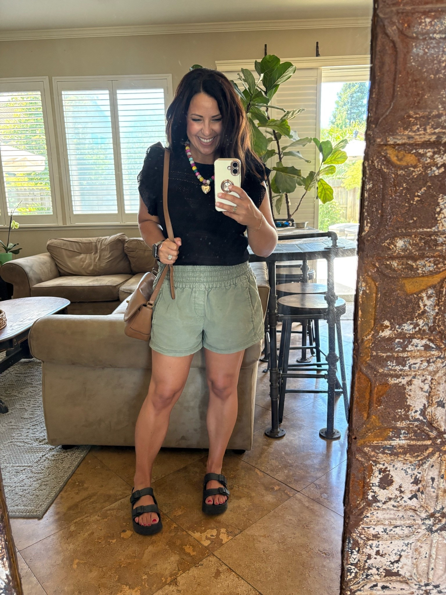 My shorts are sold out, but I linked several similar pairs that give the same look (all petite-friendly). The sandals are a waterproof dupe for a fraction of the price currently on sale for under $22, and this Anthro-inspired necklace is under $10 and such a fun statement piece.

✨ Sandals
✨ Similar shorts
✨ Necklace

Everything is linked 🤎

#LTKOver40 #LTKmomlife #LTKPetite