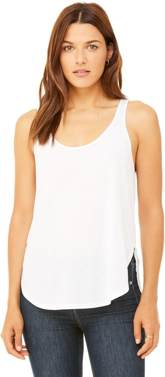 Bella + Canvas - Women's Flowy Tank with Side Slit - 8802 | Amazon (US)