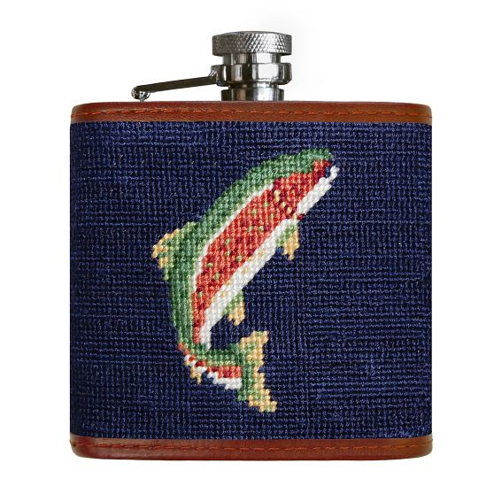 Smathers & Branson Needlepoint Flask | Mark and Graham