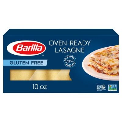 Barilla Gluten Free Oven Ready Lasagna Noodles Pasta - 10oz | Target