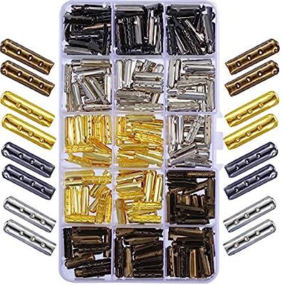 Boao 200 Pieces 3 Holes Shoelace Tip Head Metal Aglets Replacement Tips for Canvas Sneakers DIY R... | Amazon (US)