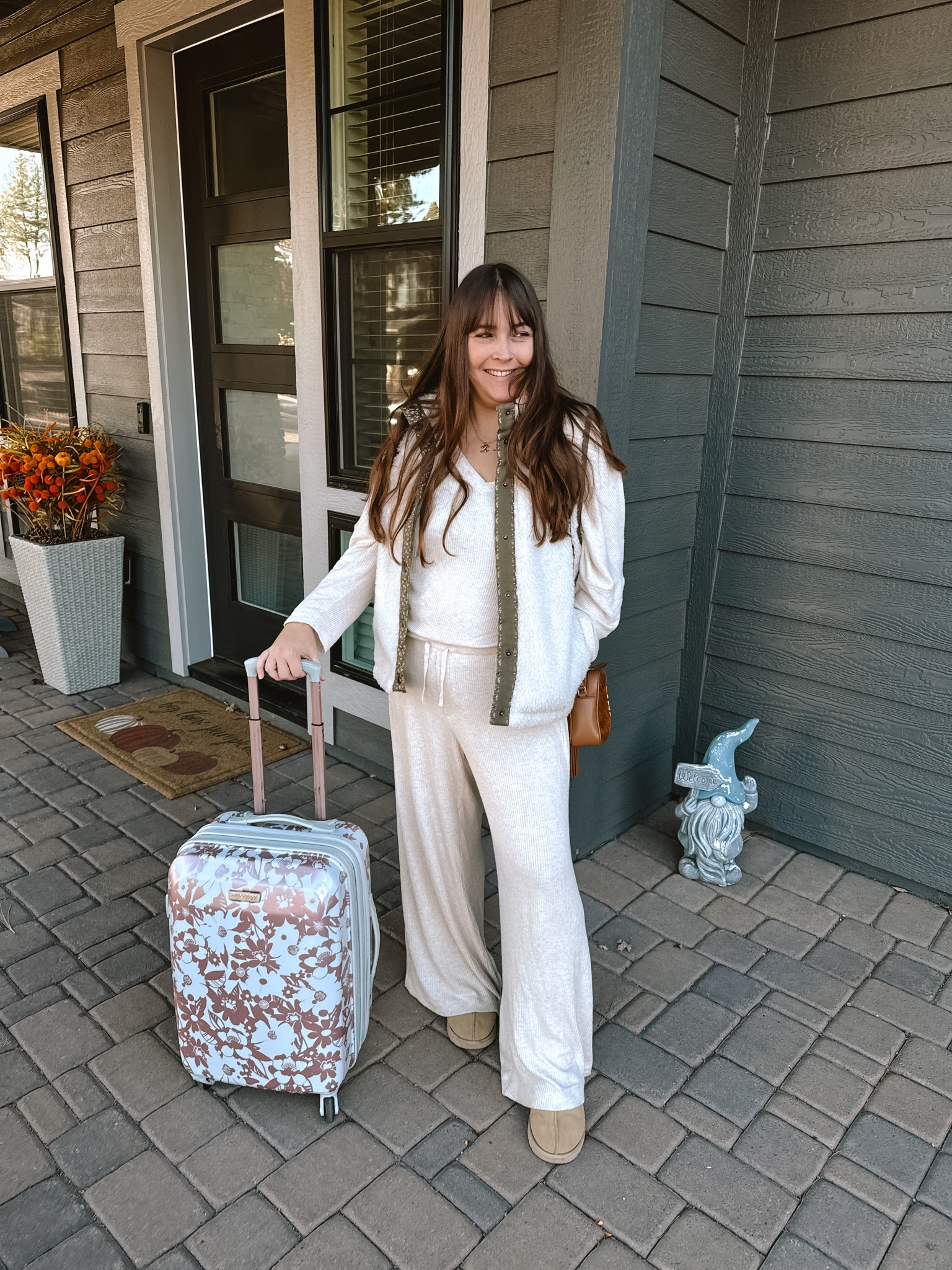 Today’s travel outfit from flagstaff to Philly! Wearing these adorable target pajamas as a matching set.

I’m wearing a XL in the top for length and oversize (normally a large)

And a medium in the bottoms. I felt they ran really large.

Travel outfit, airport outfit, matching set, target pajamas, target style, target fashion 

#LTKSeasonal #LTKMidsize #LTKTravel