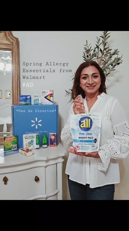 #AD #WalmartPartner Spring has Sprung! And so has Pollen 🤧 I stocked up my home with Spring allergy essentials from @Walmart coz Walmart has a variety of affordable Spring allergy items available at everyday low prices! #Walmart Linked all of these products in my bio & stories. *Use as Directed* for all products mentioned in this video. all® free clear removes 99% of the top every day and seasonal allergens; Dog and cat dander, dust mite matter, ragweed pollen, grass/tree pollen. *all® free clear is not intended to prevent or treat allergies.

#LTKSeasonal #LTKfamily #LTKhome