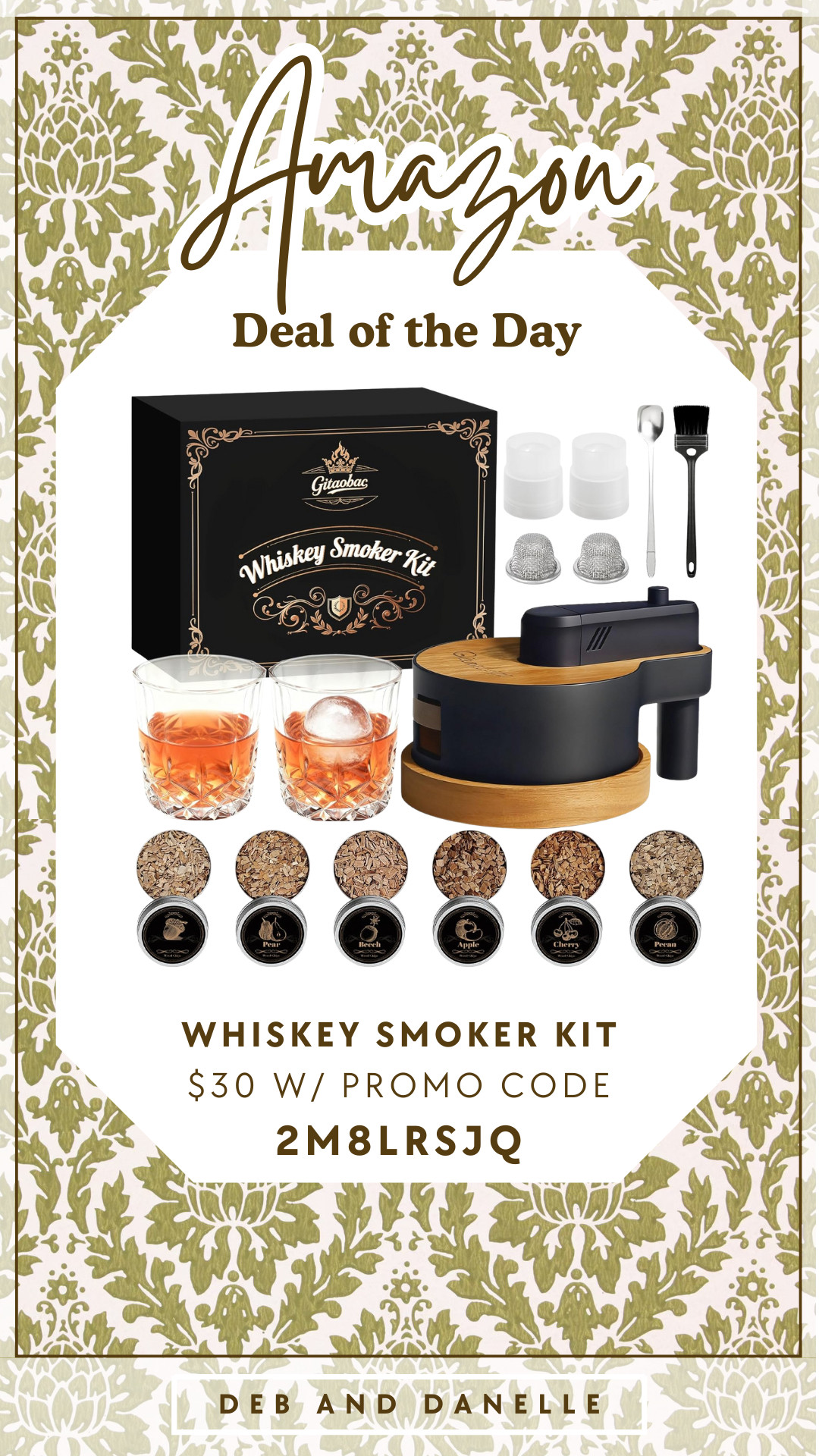 This would make a great gift for him! This whiskey smoker kit even comes with a built-in lighter. It has everything you need.  

 #LTKGiftGuide #LTKHoliday #LTKMens