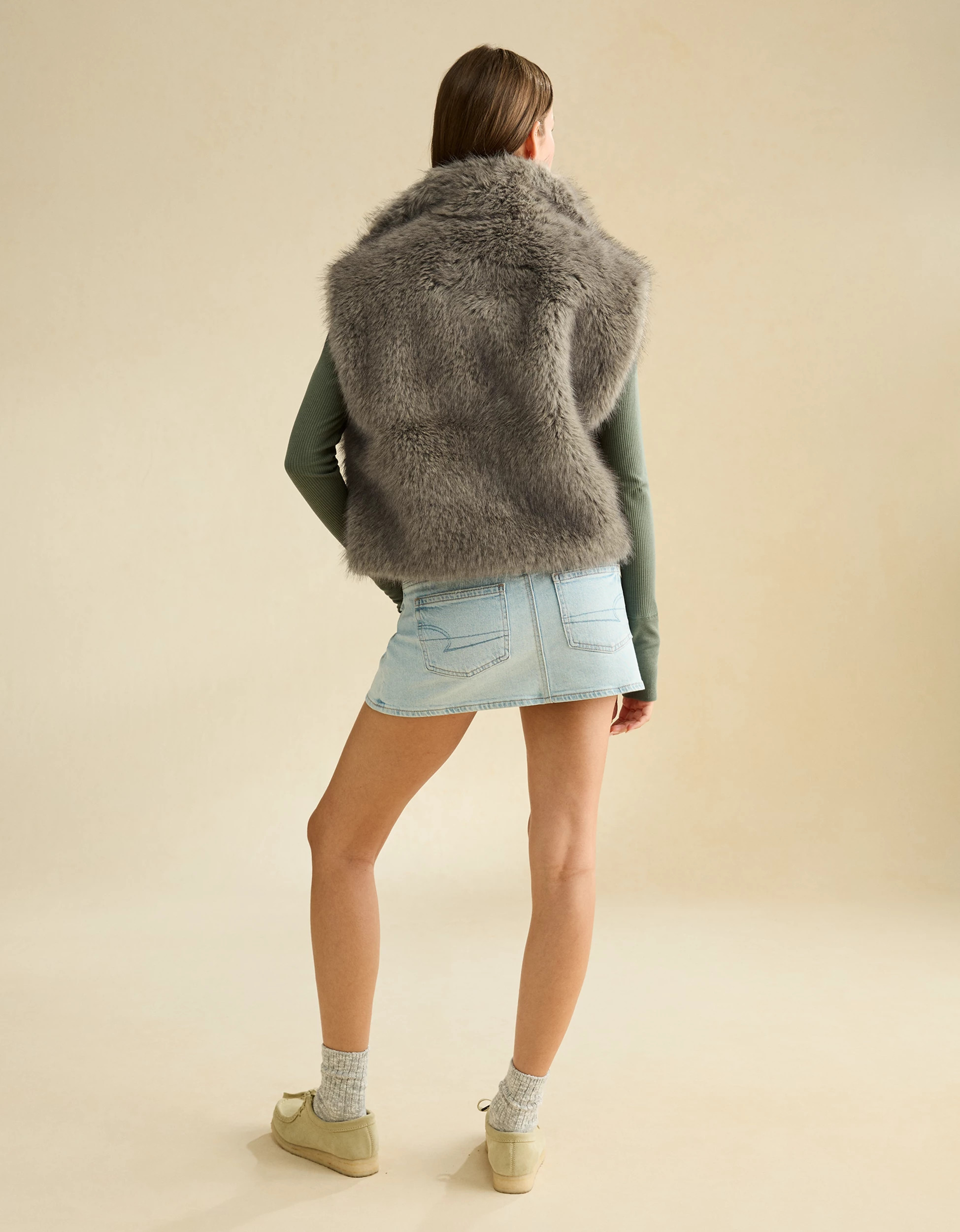 AE Faux Fur Vest | American Eagle Outfitters (US & CA)