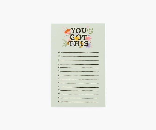 You Got This Checklist Notepad | Rifle Paper Co.