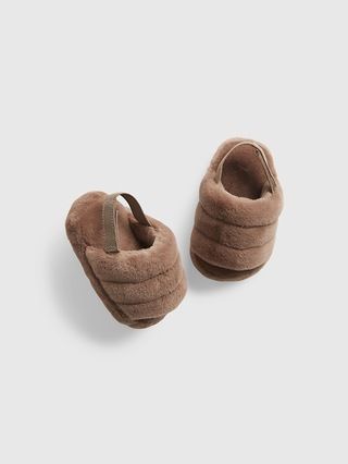 Baby Furry Slide Slippers | Gap (US)