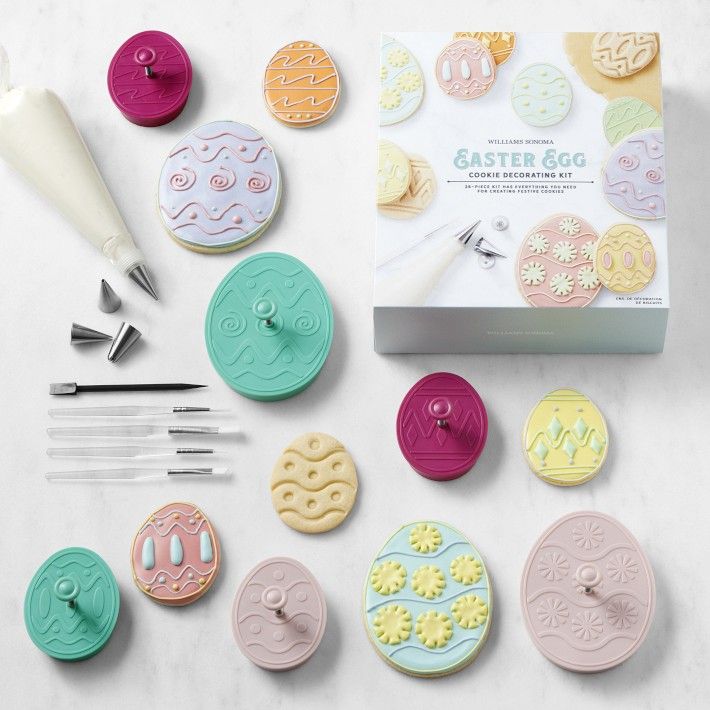 Williams Sonoma Easter Egg Cookie Decorating 26-Piece Kit | Williams-Sonoma