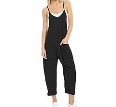 leanul Women Casual Jumpsuits free Hot Shot Onesie FP dupes Spaghetti Strap Loose Romper Overalls... | Amazon (US)