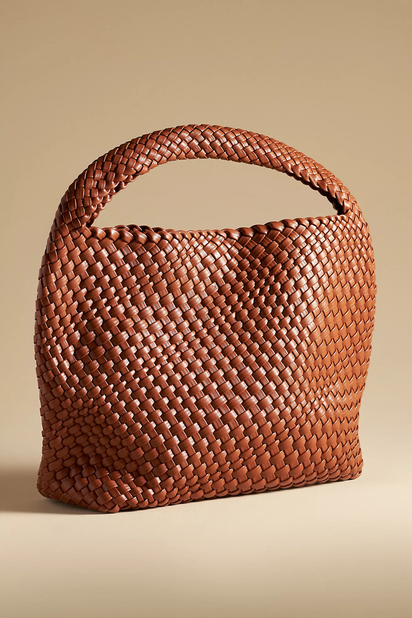 Antik Kraft Woven Faux-Leather Slouchy Bag | Anthropologie (US)