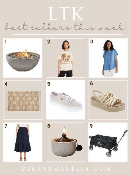 There were our top-selling products on LTK for the week, including our new favorite tops and shoes from Walmart as well as the wagon we use when we go to flea markets. 

#LTKHome #LTKSeasonal #LTKMidsize