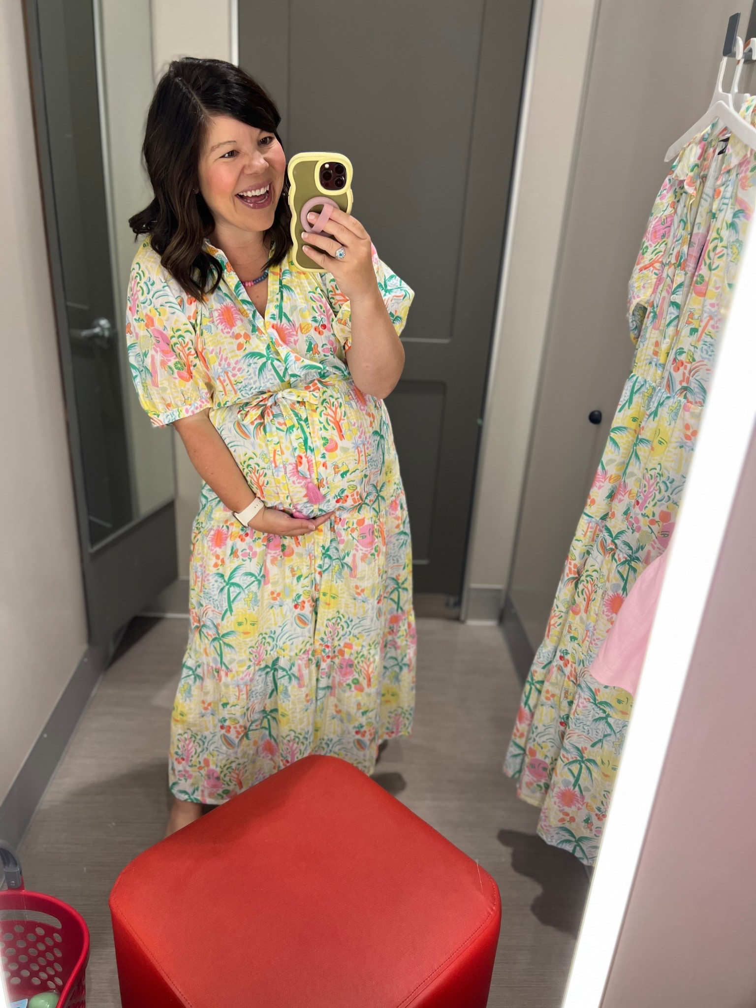 Wearing a size medium in this dress (sized up for the bump). 

Now on clearance!

#LTKBump #LTKSaleAlert #LTKootd