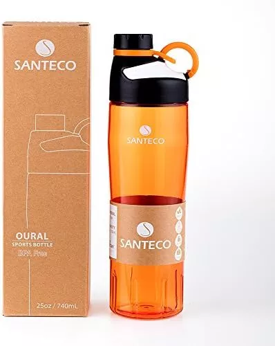 Insulated Water Bottles 17 oz, Santeco Stainless Steel Bottle with