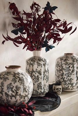 Baroque Damask Vase, Large | Anthropologie (US)
