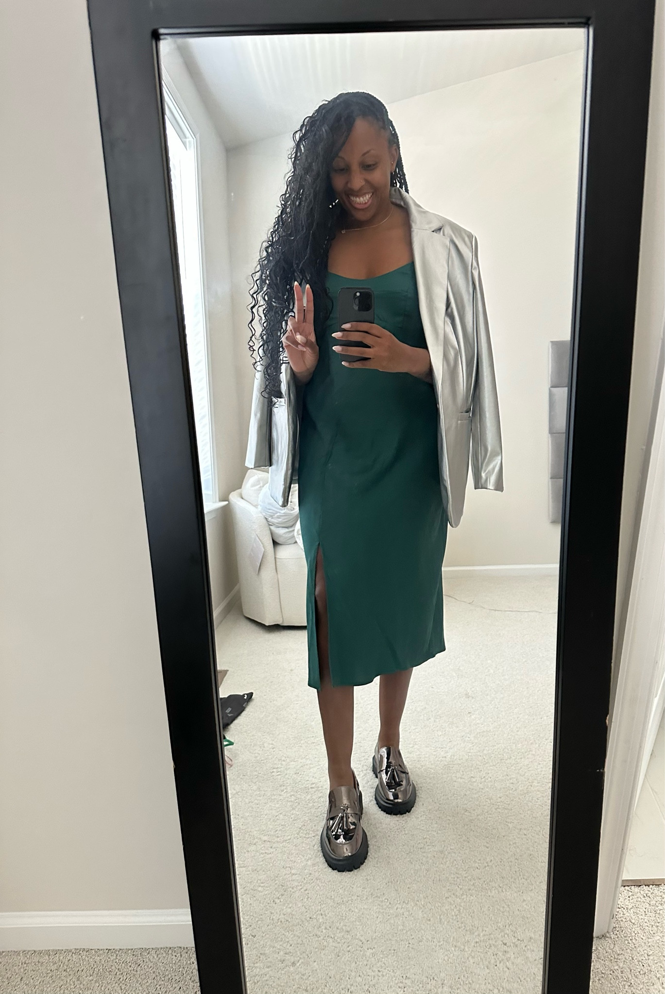 Absolutely love this silver blazer and slip dress from Target. Can’t wait to style them both this fall🍁🥰

#LTKstyletip #LTKfindsunder50 #LTKfindsunder100
