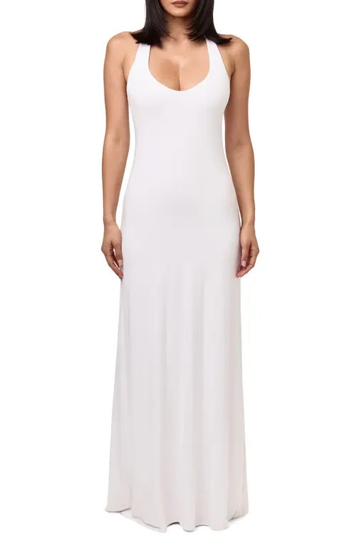 Naked Wardrobe Smooth Tank Maxi Dress in White at Nordstrom, Size X-Small | Nordstrom