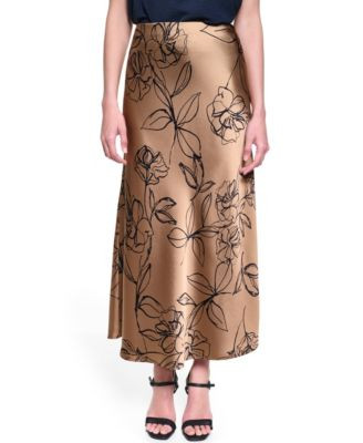 Karl Lagerfeld Paris Women's Maxi Skirt - Cartouche/midnight Navy | Macy's