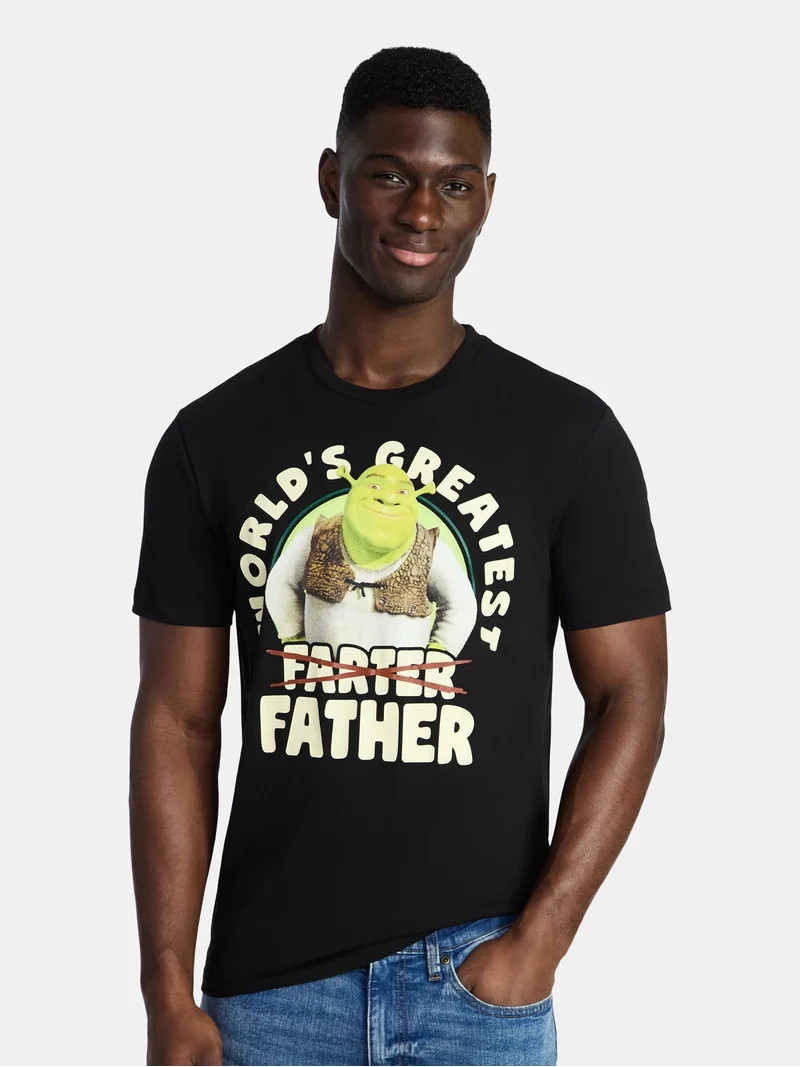 Shrek Men's and Big Men's Father's Day Graphic Tee, Sizes XS-5XL | Walmart (US)
