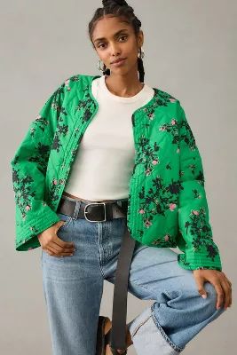 By Anthropologie Floral Quilted Jacket | Anthropologie (US)
