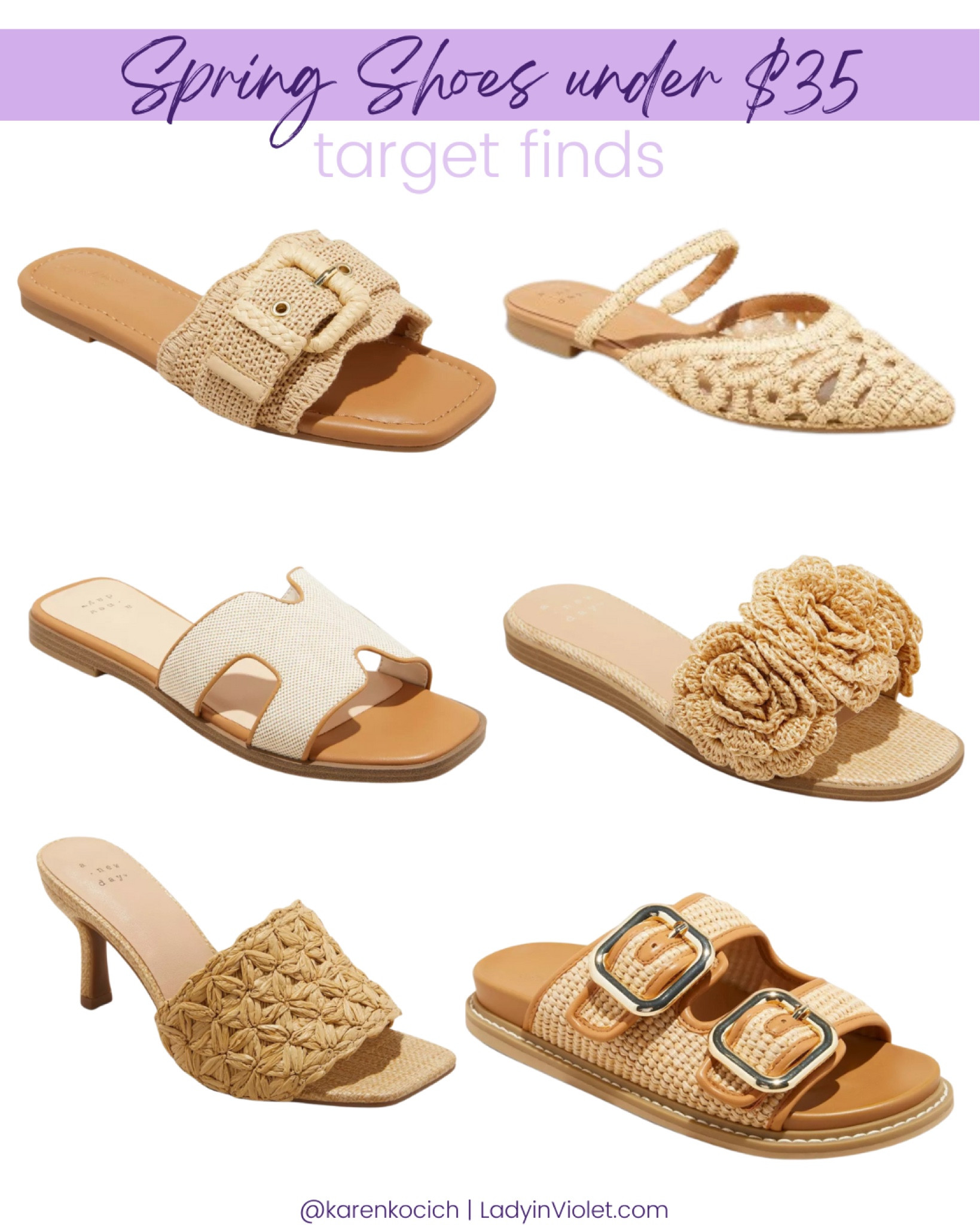 Spring shoes / target sandals / tan sandals / neutral slides / spring outfits / sandals under $35 / affordable shoes for springg

#LTKShoeCrush #LTKFindsUnder50 #LTKSeasonal