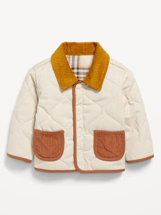 Quilted Corduroy-Trim Shacket for Baby | Old Navy (CA)