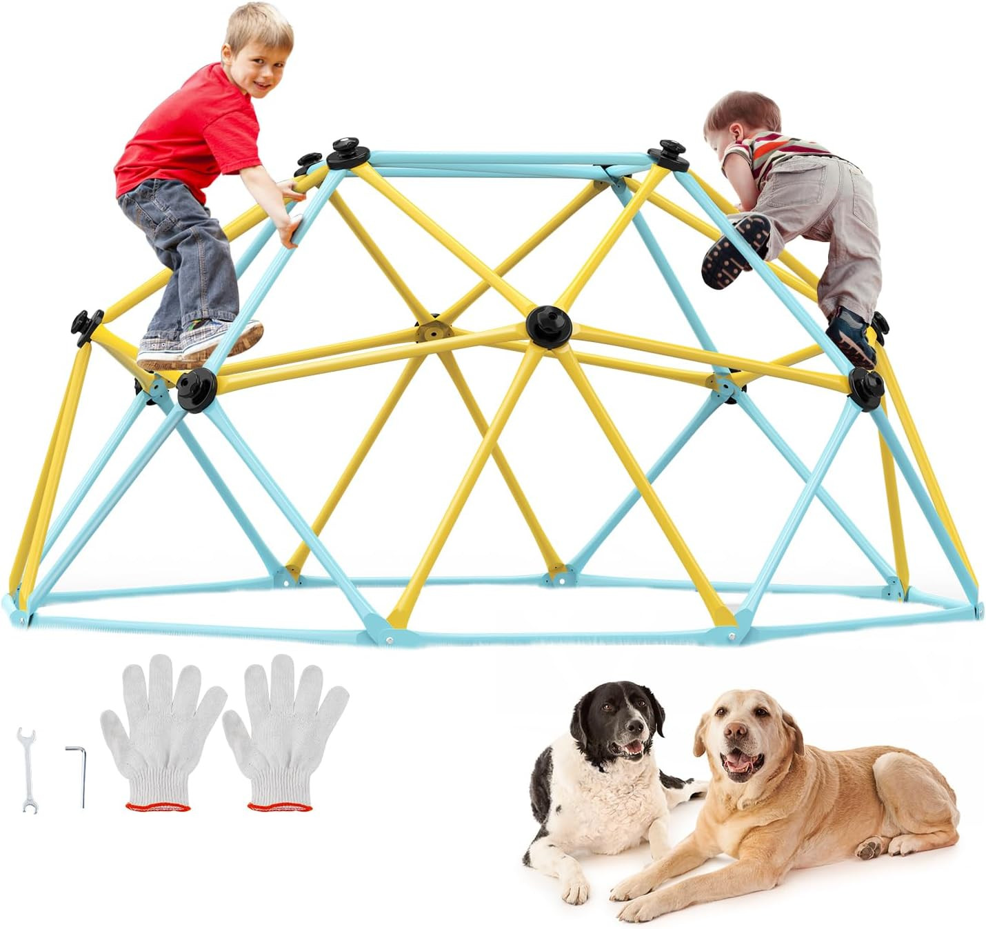 VEVOR Climbing Dome, Jungle Gym Supports 600LBS and Easy Assembly, 6FT Geometric Dome Climber Pla... | Amazon (US)