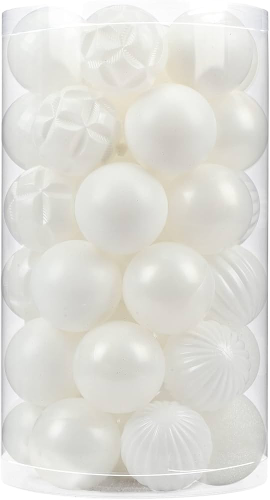 ZHMTang 41ct Large Christmas Balls Shatterproof Hanging Decorations Set for Xmas Tree Garland Orname | Amazon (US)