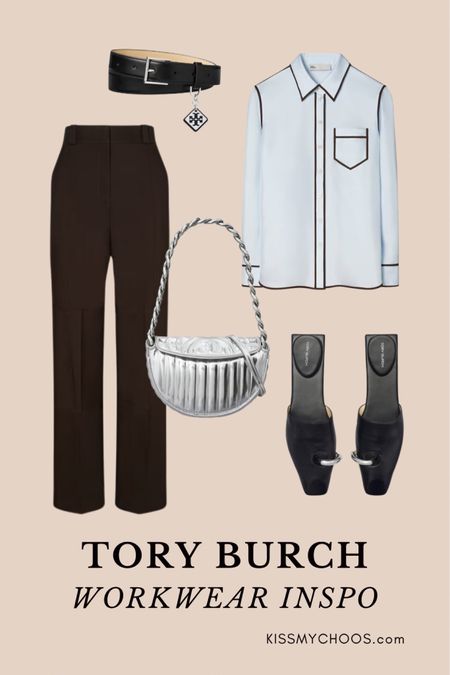 New arrivals from Tory Burch are giving ✨executive chic✨  

I love this colour palette for spring, with a gorgeous robin egg-coloured dress shirt, feminine belt, and luxe flats that can be dressed up or down! And isn’t this purse a showstopper?

#LTKitbag #LTKworkwear #LTKshoecrush