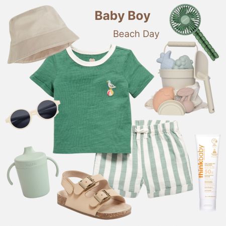 Baby boy outfit for a beach day! + all my favorite essentials for baby at the beach

I also linked some swim shorts that match the outfit, and more baby beach must haves!

Baby boy outfit, baby boy clothes, baby boy style, baby beach outfit, baby summer outfit, baby beach essentials, summer baby must haves, Amazon baby must haves, baby sunscreen, silicone sand toys, think baby sunscreen, stroller fan, mushie sippy cup

#LTKBaby #LTKSeasonal #LTKFamily
