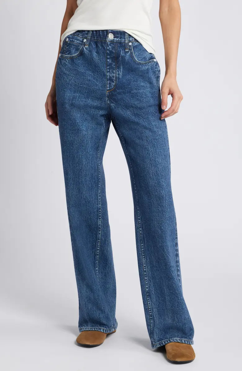 Miramar Fleece Terry Wide Leg Sweatpant Jeans | Nordstrom