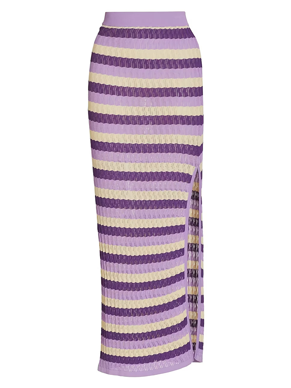 June Striped Pointelle Knit Maxi skirt | Saks Fifth Avenue