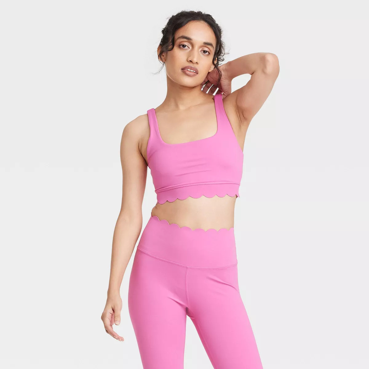 Women's Scallop Detail Sports Bra - JoyLab™ | Target