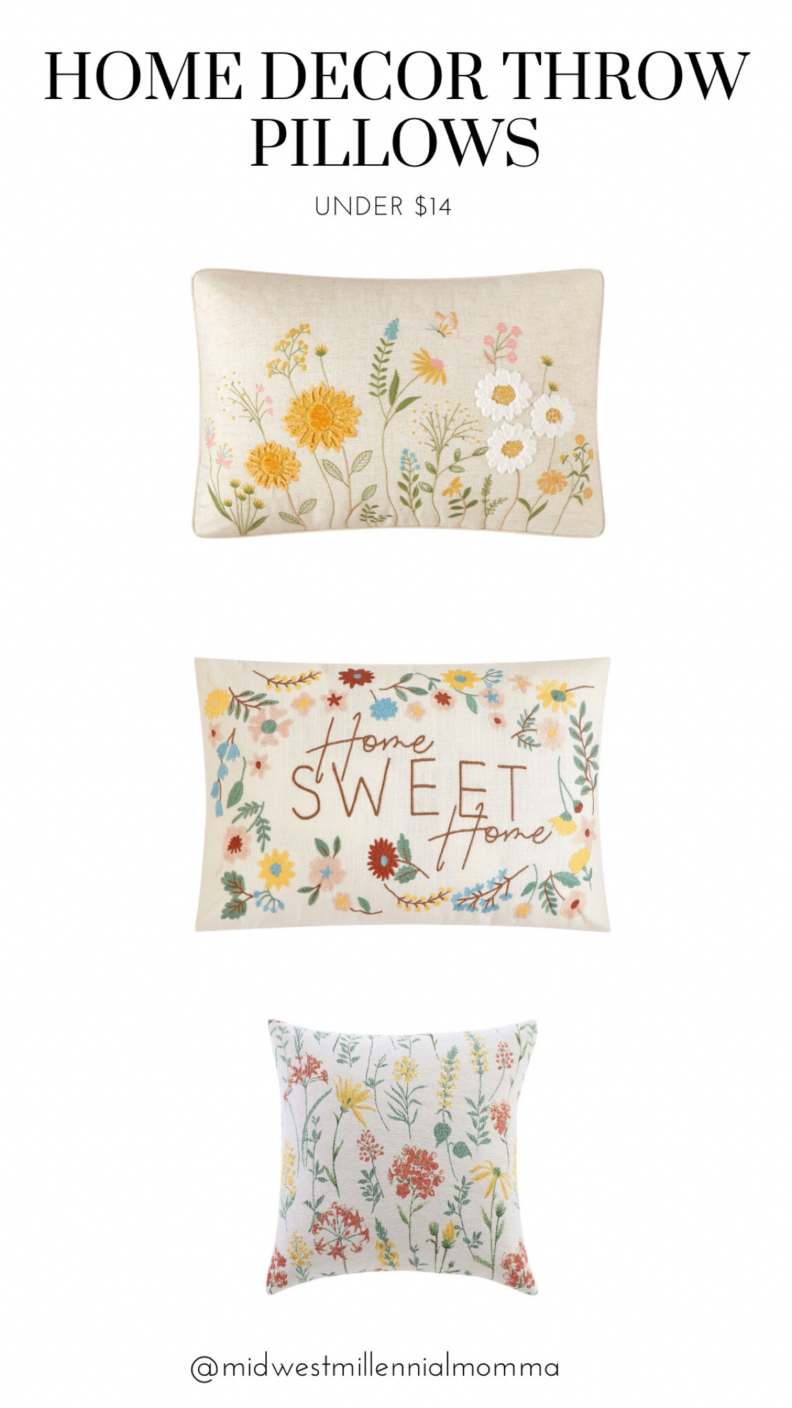 How cute are these throw pillow? 

#LTKfindsunder50 #LTKhome #LTKSeasonal