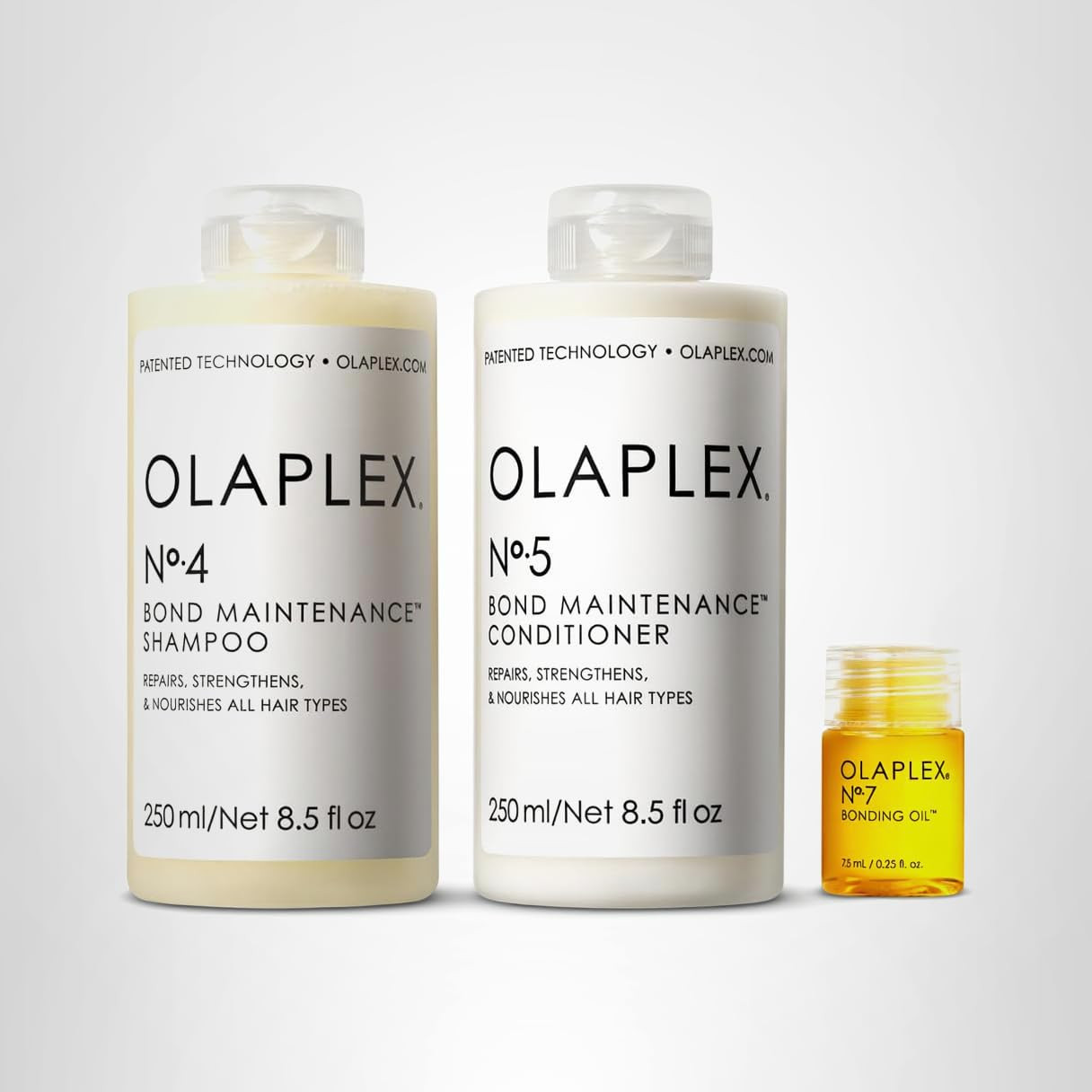 Olaplex Wash and Shine Hair Kit: N°.4, 5, 7, Shampoo & Conditioner Set | Cleanse, Hydrate, & Con... | Amazon (US)
