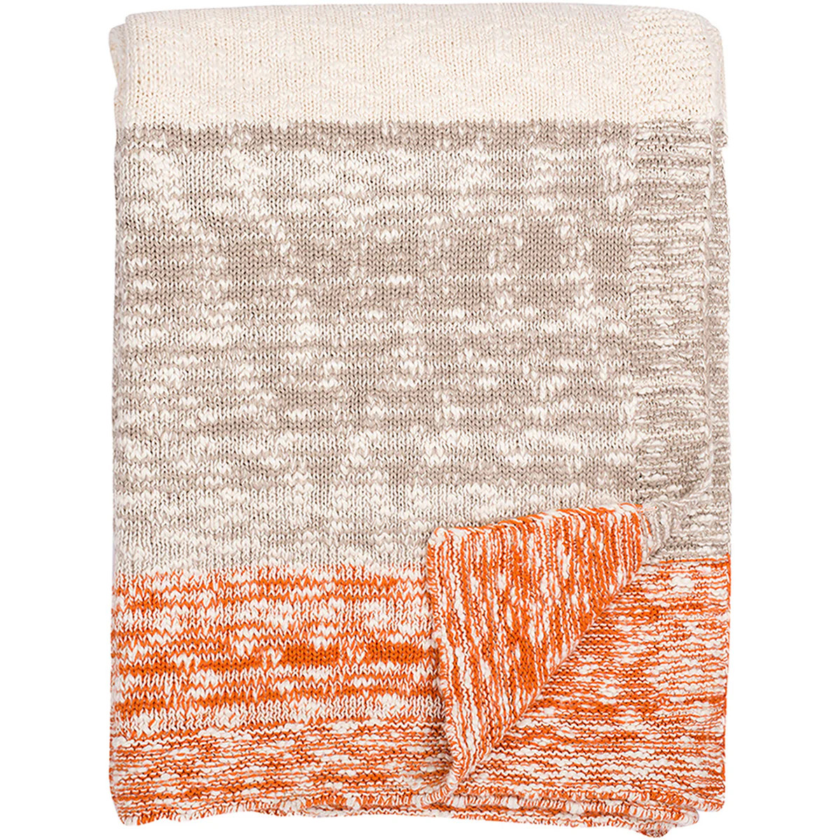 Thick and Thin Stripe Knitted Throw | Darzzi