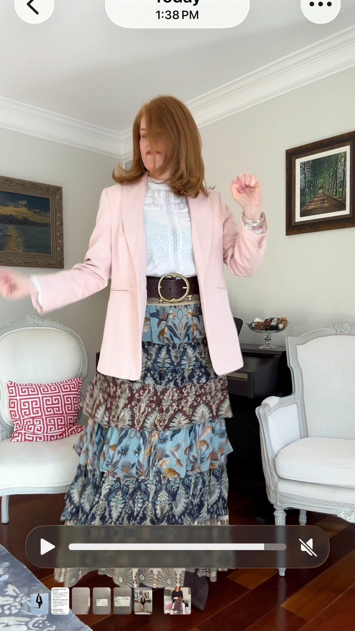 Spring, but make it chic 🌸  
Florals flowing + blush blazer energy = soft power dressing with a Parisian twist. Who said spring style can’t be polished and playful? ✨  
#SpringStyle #ChicLook #ParisianVibes #FloralFashion #BlazerStyle

#LTKOver40 #LTKootd #LTKValentine