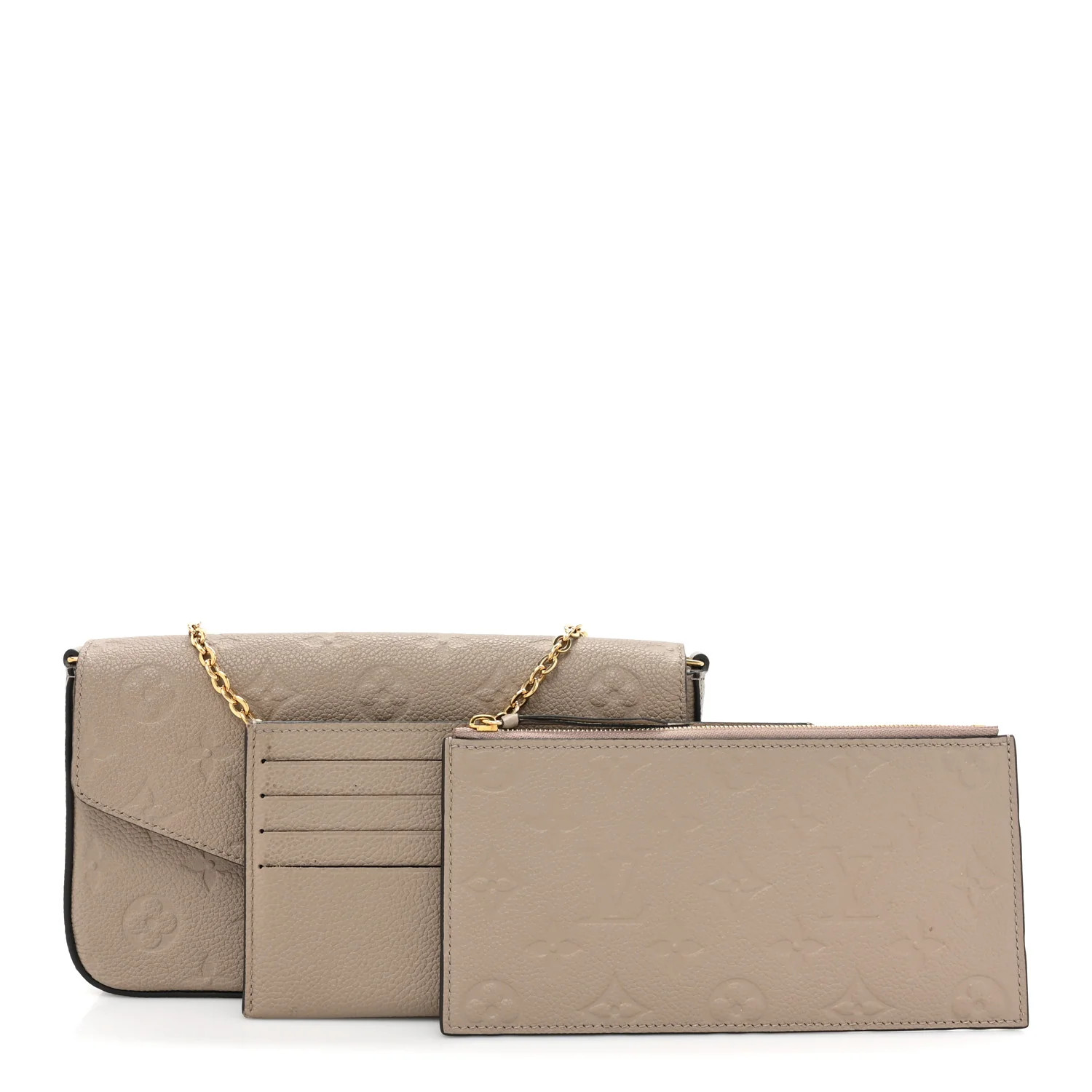Empreinte Pochette Felicie Chain Wallet Tourterelle | FASHIONPHILE (US)