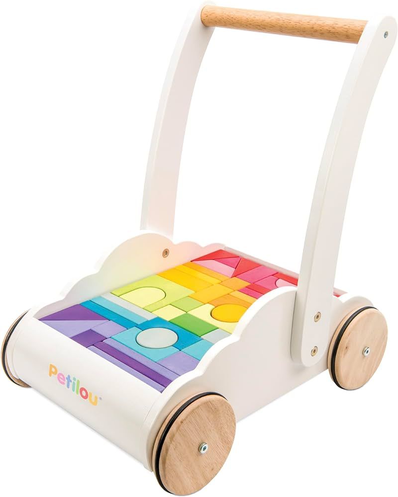 Le Toy Van - Petilou Wooden Walker Toy for Toddlers and Babies | Educational Rainbow Cloud Walker... | Amazon (US)