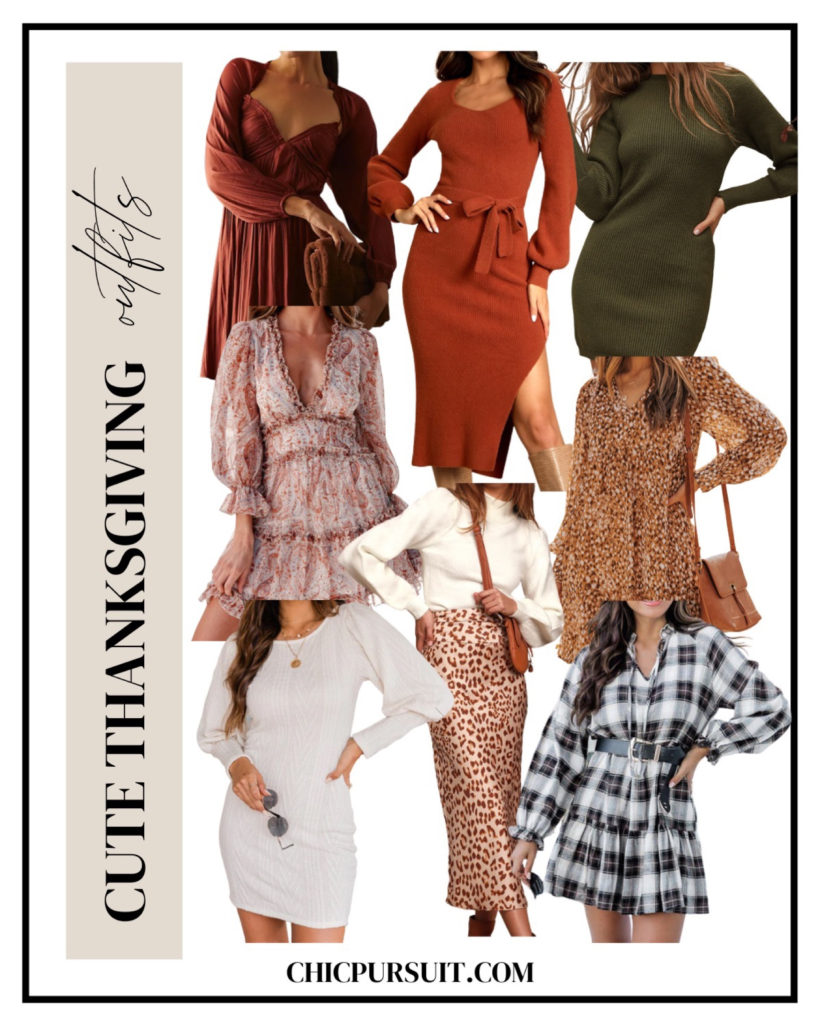 Thanksgiving outfits, holiday season, autumn winter outfits, autumnal outfits, festive season, sweater dress, knit dress, shoulder sweater, leopard print skirt, plaid dress, printed dress 

#LTKSeasonal #LTKHoliday #LTKstyletip
