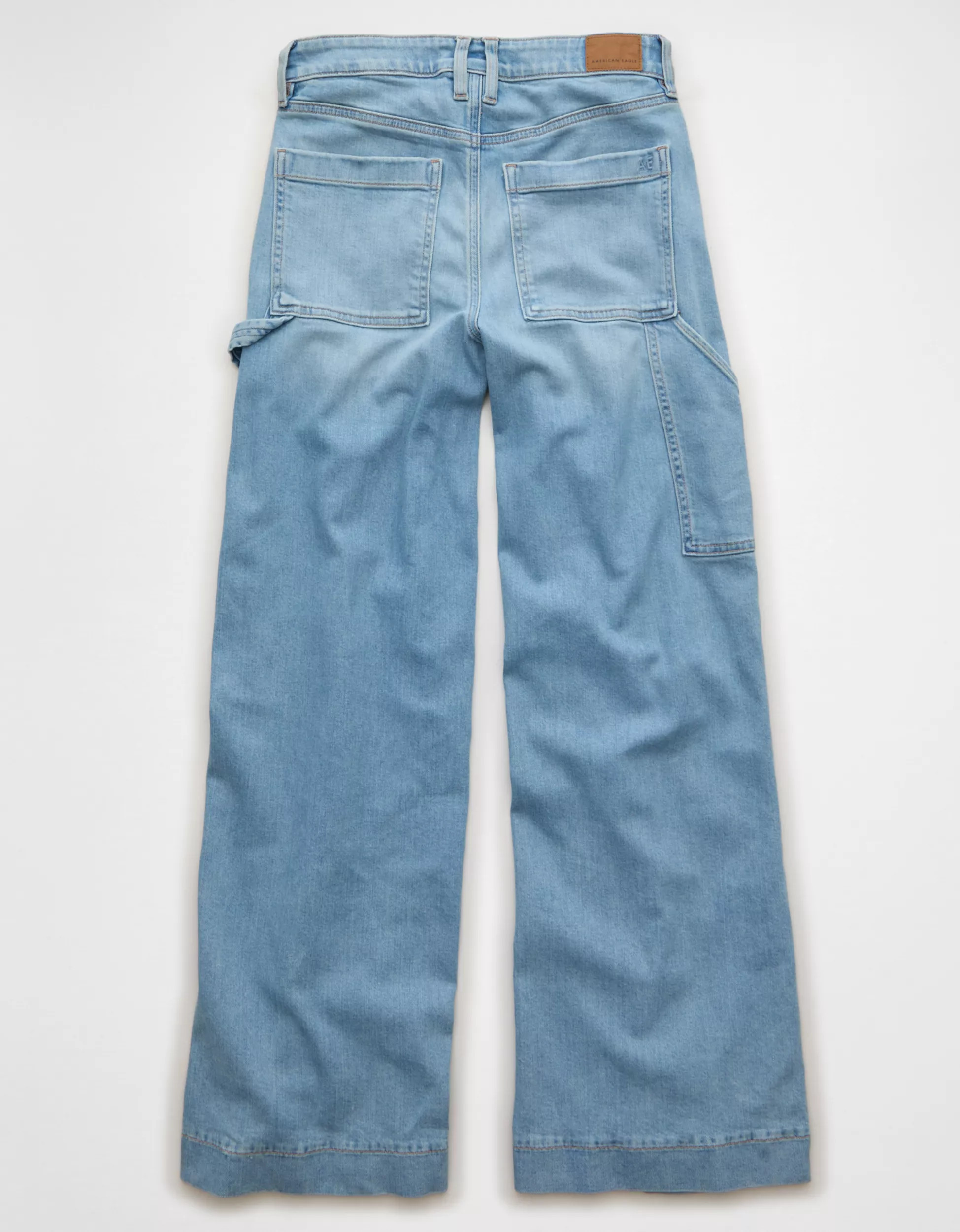 AE Dreamy Drape Stretch Super High-Waisted Baggy Wide-Leg Jean | American Eagle Outfitters (US & CA)