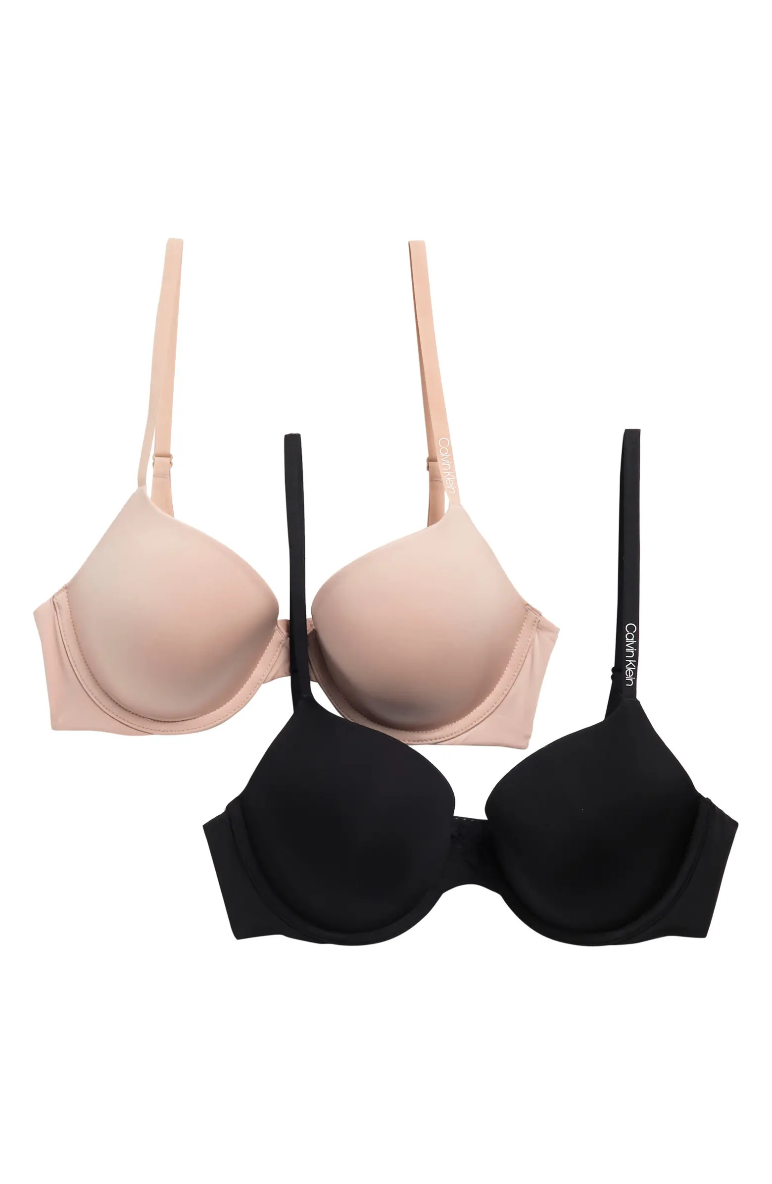 Pure Micro Lightly Lined Demi Bra - Pack of 2 | Nordstrom Rack