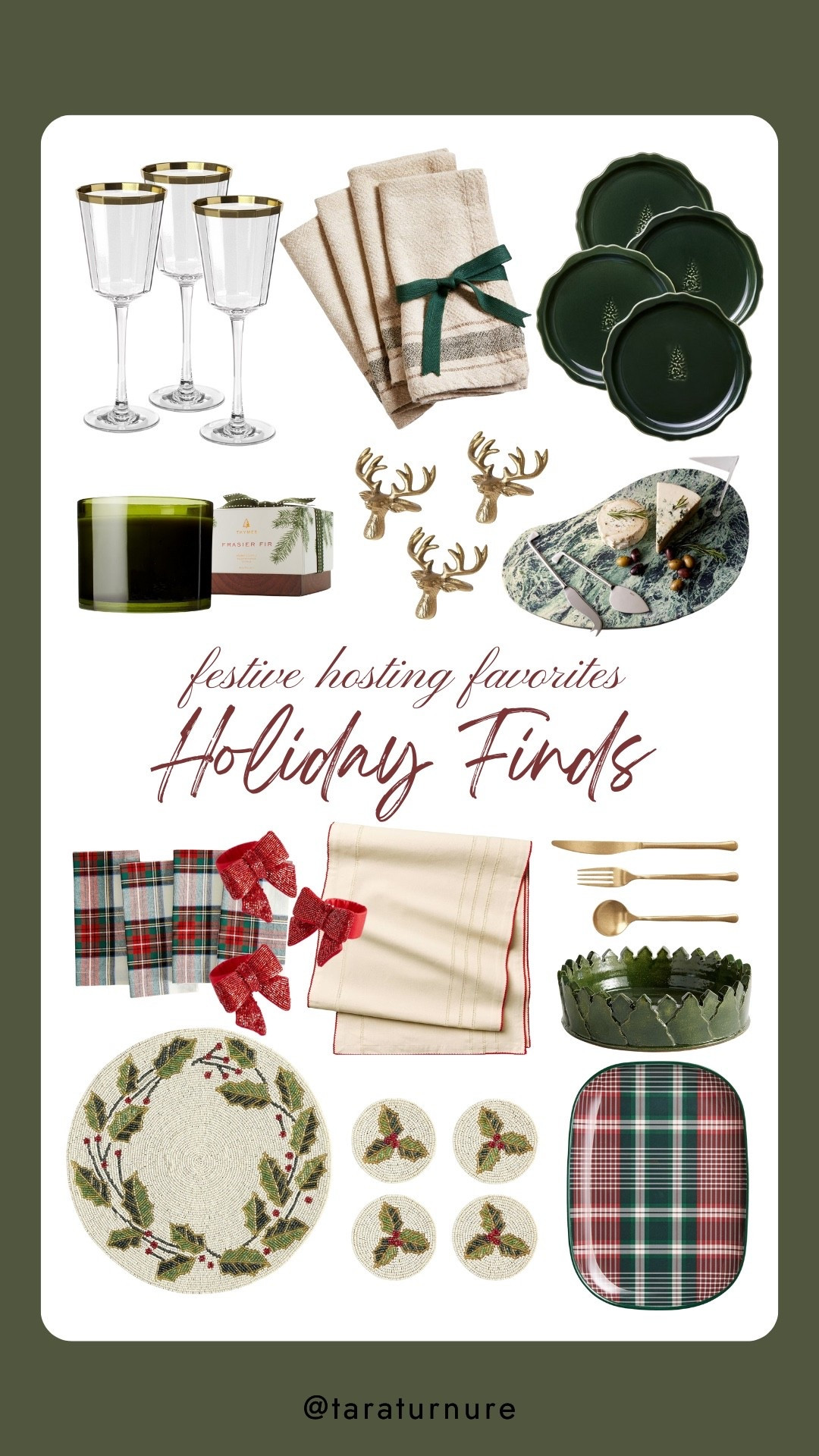 Setting the table is half the magic of the holidays. From plaid linens to gold accents and evergreen details
— these finds bring that warm, cozy charm to every gathering. 🎄🍷

#HolidayHome #HolidayDecor #HolidayTablescape #FestiveHosting #LTKHome #LTKHoliday #LTKSeasonal #TableSettingInspo #EntertainingEssentials #HolidayStyle #ChristmasDecor #LTKFinds



#LTKFindsUnder50 #LTKHome #LTKHoliday