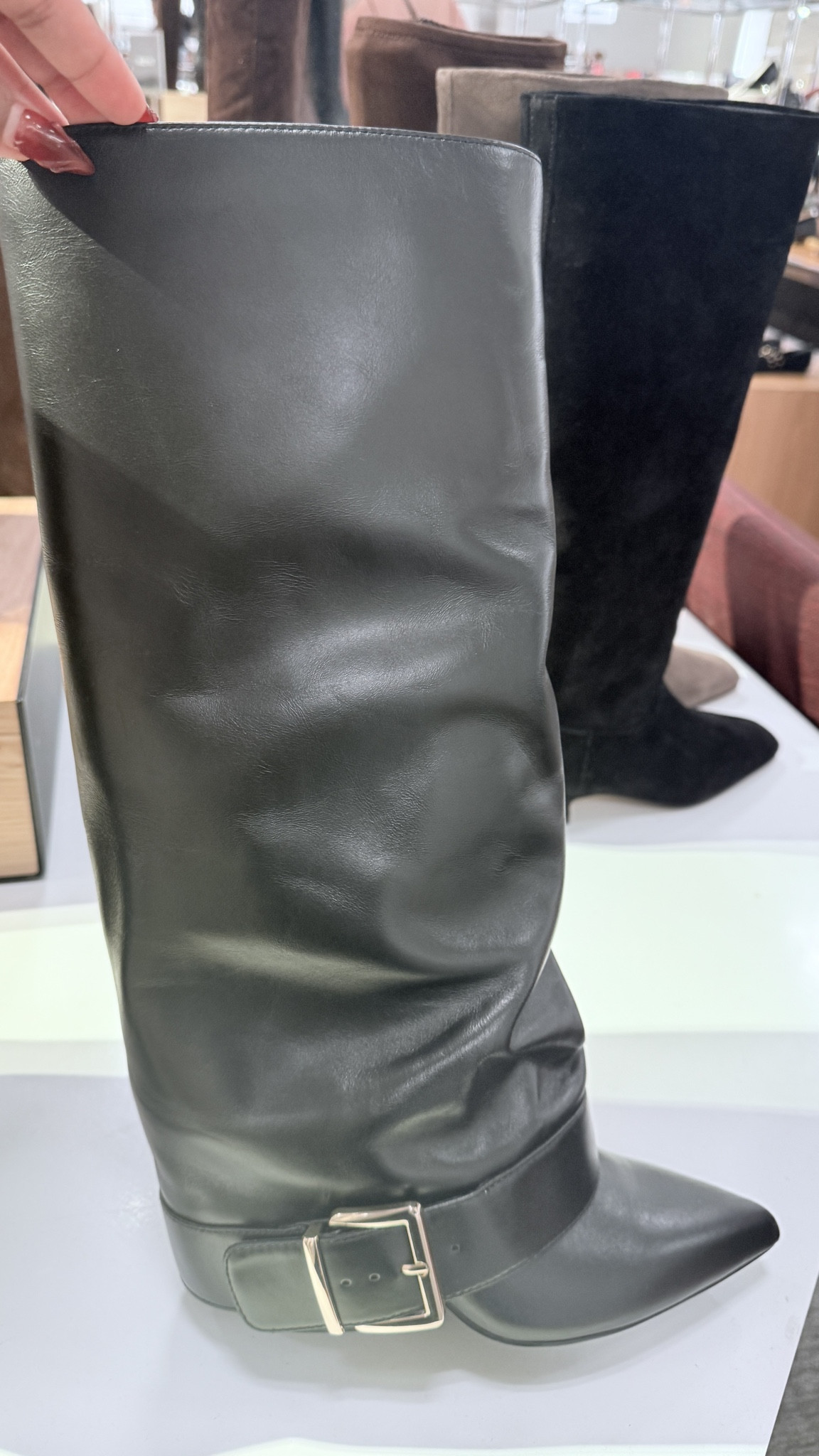 Slouchy knee high Givenchy dupes by Steve Madden 

#LTKShoeCrush #LTKSeasonal