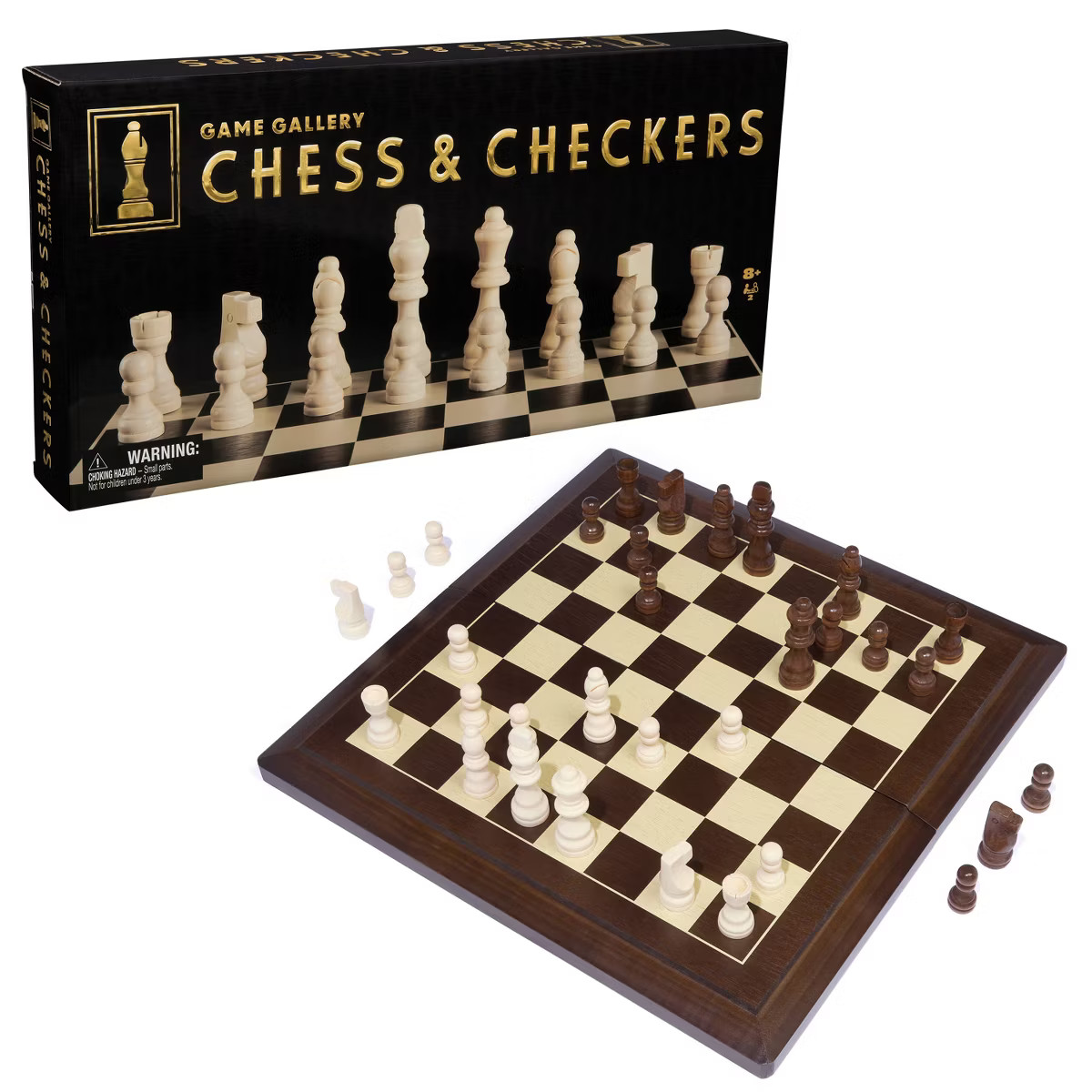 Game Gallery Chess & Checkers Set, Style May Vary | Target