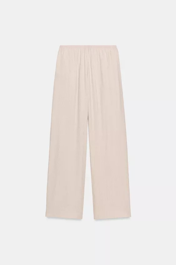FLOWY STRAIGHT LEG PANTS | Zara US